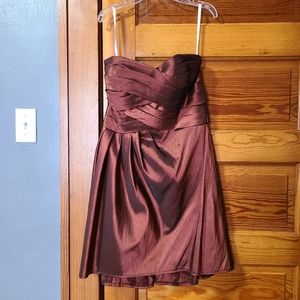 Bridesmaid or formal dress rust/copper colored
